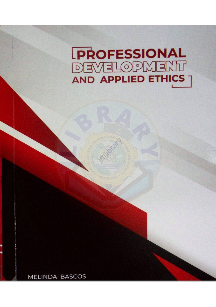 Professional development and applied ethics by Bascos 2019.